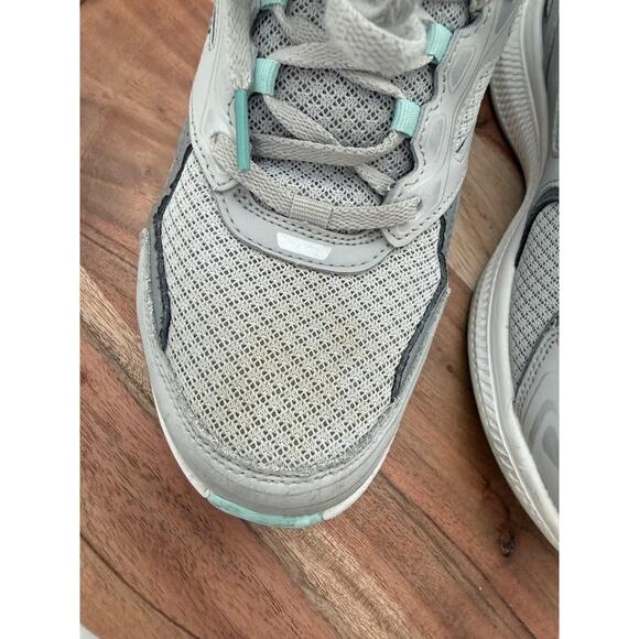 Skechers GoRun Consistent Shoes Womens Size 9.5 Gray Teal Goga Mat 128075 GYTQ - Picture 3 of 13